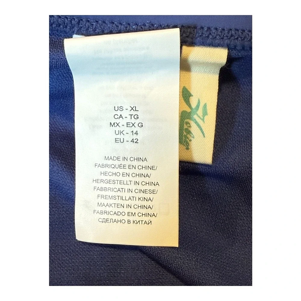 Hobie Swimsuit Bottoms Side Tie Bikini Blue XL‎ NWT
